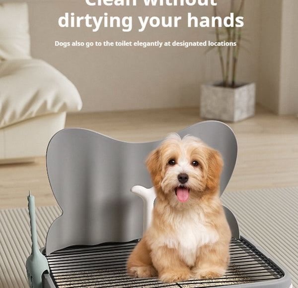 HKM-9168189 Large Easy-Clean Dog Urinal - Drawer-Type, Starry Sky Gray & Sapphire Blue, Multiple Sizes Available