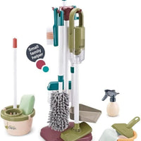 HKM-916819 Children's Cleaning Play Set with Toy Vacuum Cleaner for Pretend Housework Fun