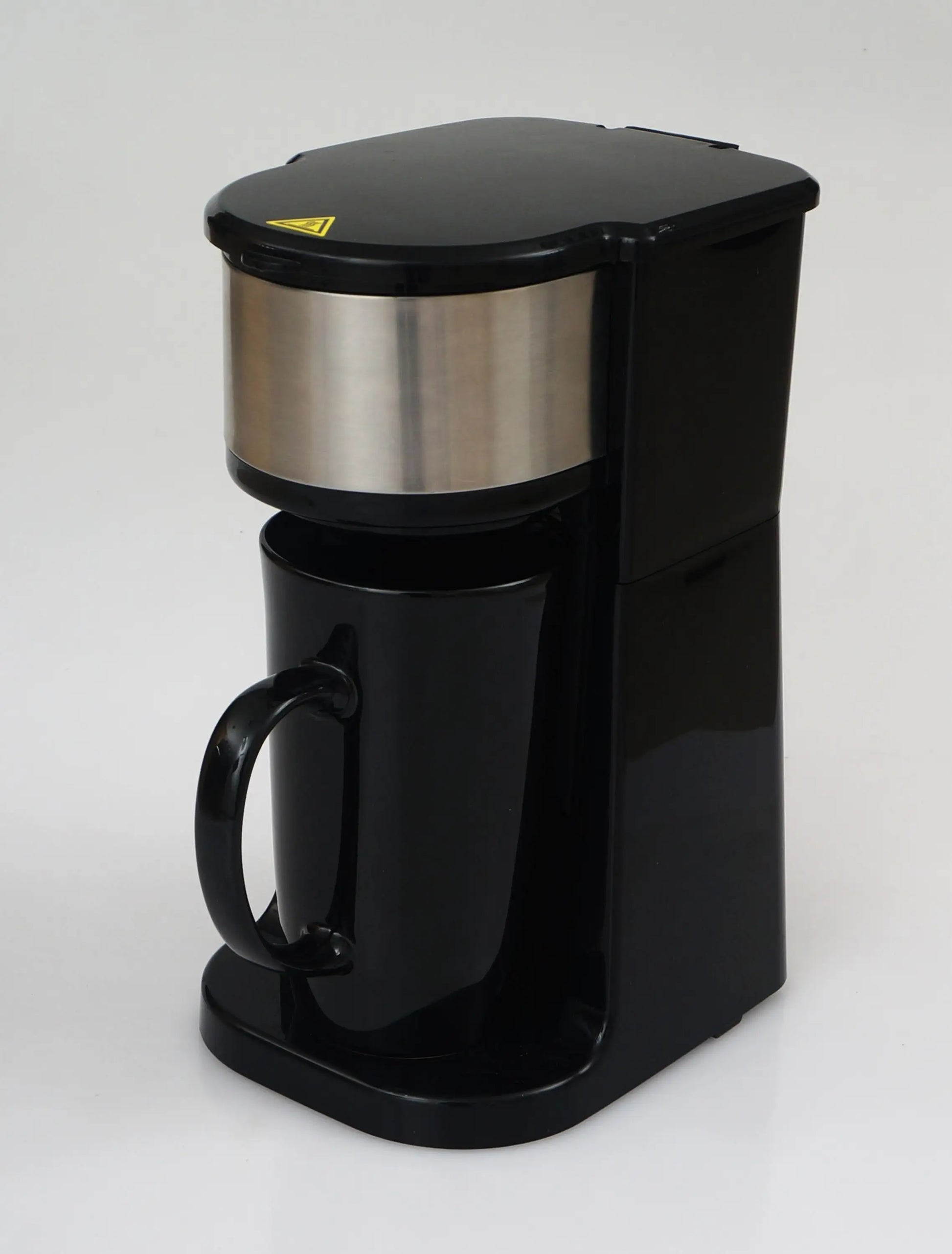 HKM-916883 Personal Coffee Maker with 15 oz Stainless Steel Travel Mug for Home Brewing