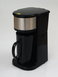 HKM-916883 Personal Coffee Maker with 15 oz Stainless Steel Travel Mug for Home Brewing