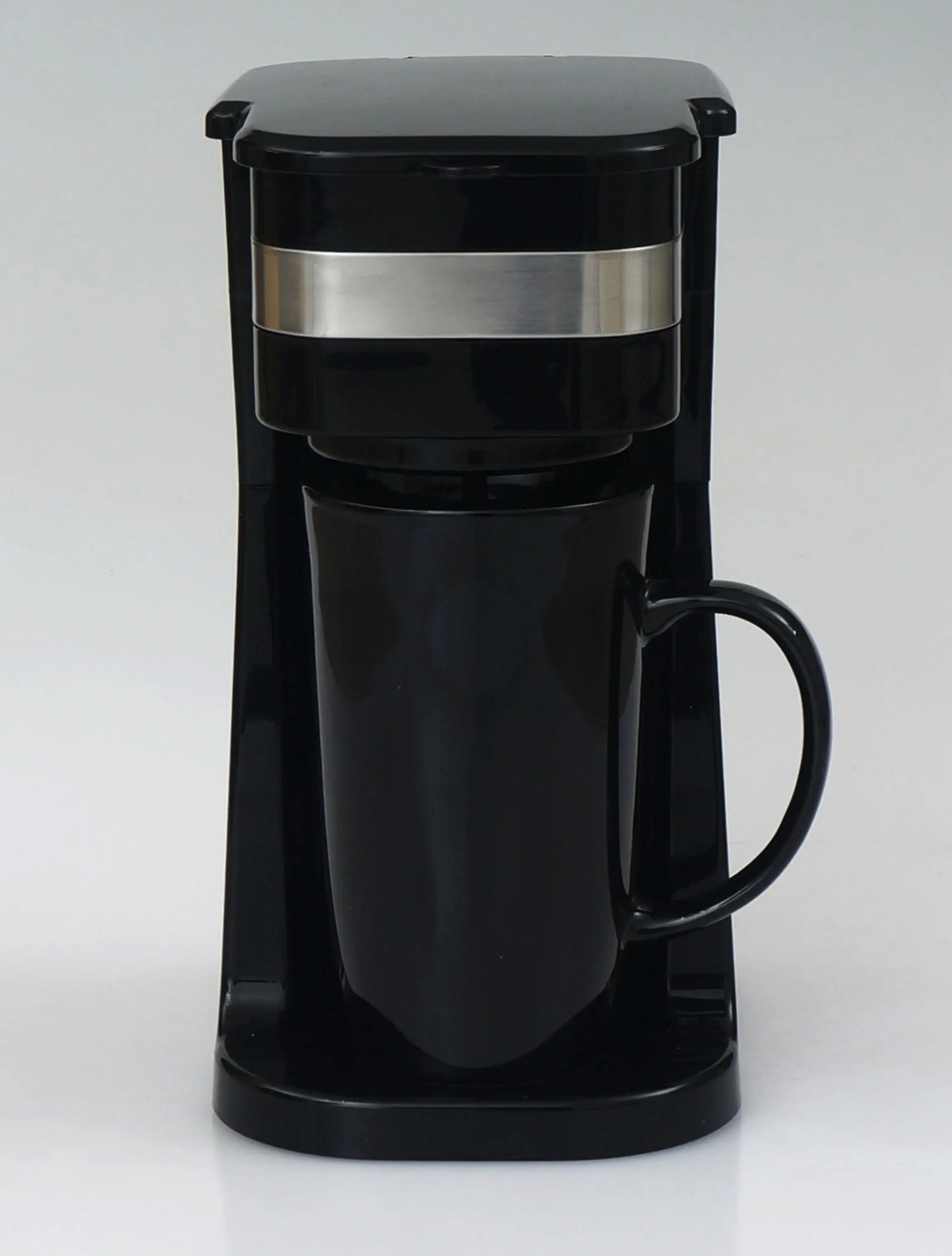 HKM-916883 Personal Coffee Maker with 15 oz Stainless Steel Travel Mug for Home Brewing