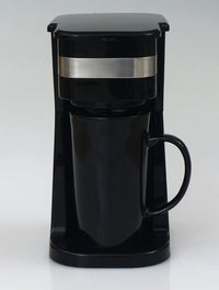 HKM-916883 Personal Coffee Maker with 15 oz Stainless Steel Travel Mug for Home Brewing