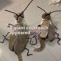 HKM-9169085 DIY Non-Woven Fabric Cat Cockroach Costume Material Kit for Fun Pet Apparel