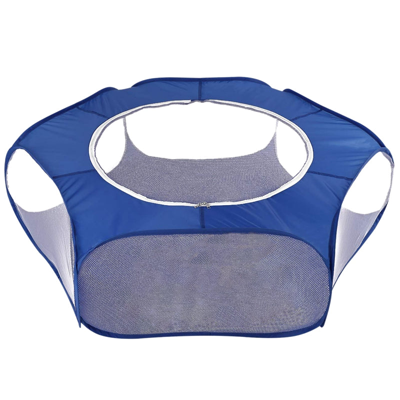 HKM-9169341 Portable Folding Pet Fence with Breathable Zipped Cover and Waterproof Design, Ideal for Small Animals