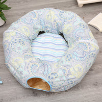 HKM-9169597 Cozy Cloth Cat Tunnel & Nest for Relaxation and Play
