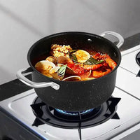 HKM-917011 13-Piece Non-Stick Stainless Steel Kitchenware Set with Stockpot and Frying Pan