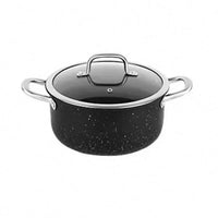 HKM-917011 13-Piece Non-Stick Stainless Steel Kitchenware Set with Stockpot and Frying Pan