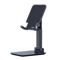 HKM-917011 Multi-Function Mobile Phone and Tablet Folding Stand - Adjustable Desktop Holder in Pearl White and Cool Black