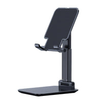 HKM-917011 Multi-Function Mobile Phone and Tablet Folding Stand - Adjustable Desktop Holder in Pearl White and Cool Black