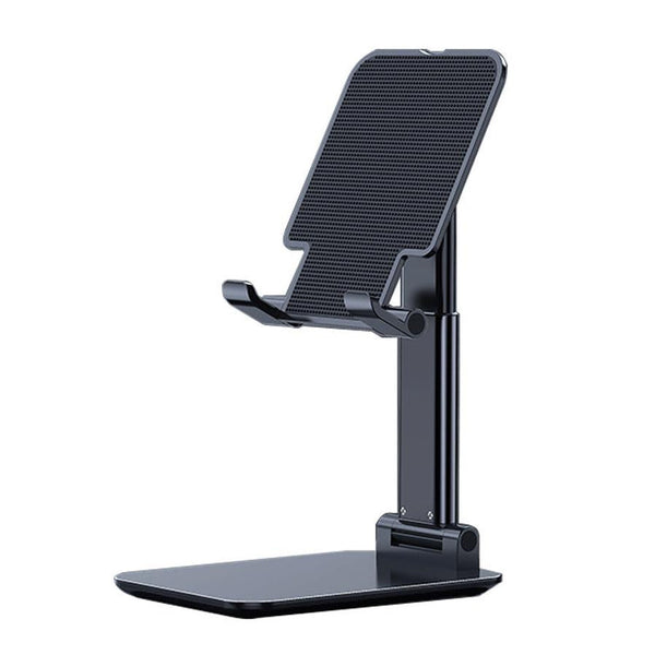 HKM-917011 Multi-Function Mobile Phone and Tablet Folding Stand - Adjustable Desktop Holder in Pearl White and Cool Black