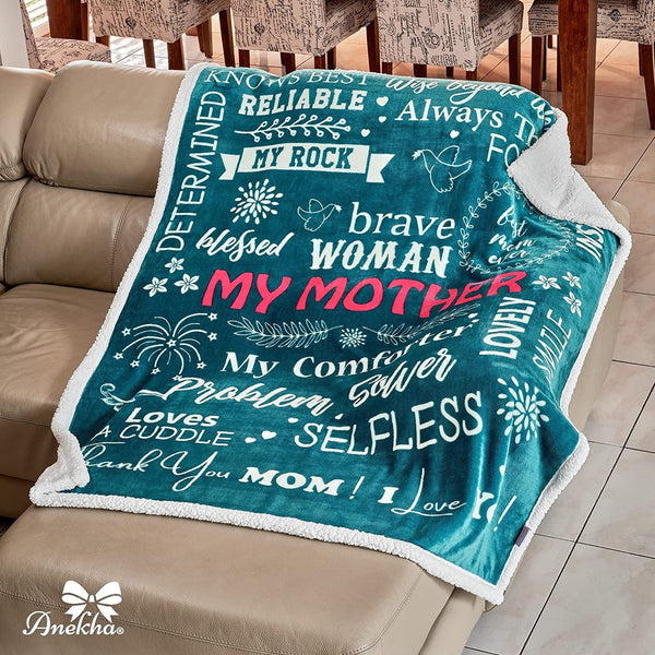 HKM-917075 Lambswool Quilt Blanket – Solid Color Cartoon Design, Multiple Sizes Available