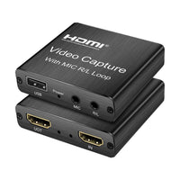 HKM-917139 HDMI Video Capture Card for Recording and Streaming with USB2.0 Interface, 4K Input, 1080P Output, and Microphone Support