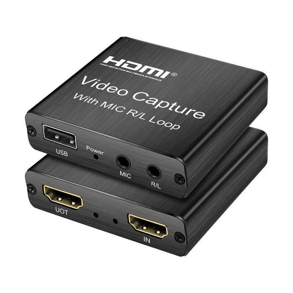 HKM-917139 HDMI Video Capture Card for Recording and Streaming with USB2.0 Interface, 4K Input, 1080P Output, and Microphone Support