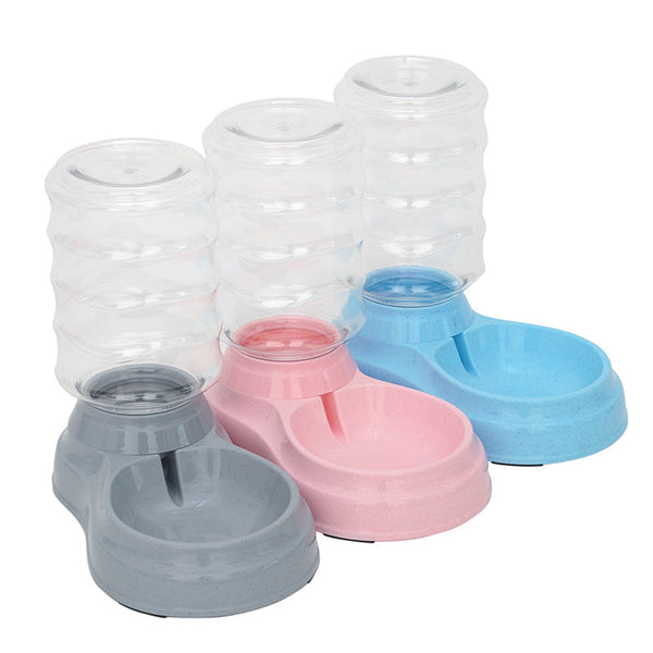 HKM-9174077 Large Capacity 3.8L Pet Water Dispenser with Food Bowl for Cats and Dogs