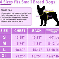 HKM-9176637 Two-Pack Fleece Dog Sweaters with D-Ring for Leash, Warm Pullover Jackets for Small Dogs in Two Colors