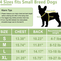 HKM-9176637 Two-Pack Fleece Dog Sweaters with D-Ring for Leash, Warm Pullover Jackets for Small Dogs in Two Colors