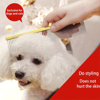 HKM-9177533 Stainless Steel Pet Grooming Comb for Dogs and Cats