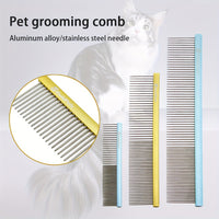 HKM-9177533 Stainless Steel Pet Grooming Comb for Dogs and Cats
