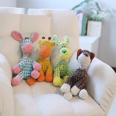 HKM-9177661 Interactive Plush Pet Toys with Sound – Various Colors and Designs