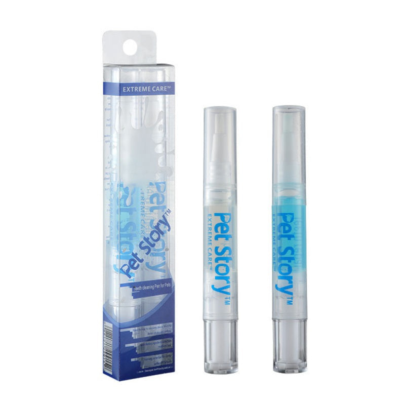 HKM-9177917 Pet Dental Care Kit - Teeth Whitening Pen Set for Dogs and Cats with Soft Brush and Toothbrush, Anti-inflammatory Formula
