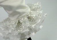 HKM-9178429 Elegant Pet Wedding Skirt Dress for Spring and Autumn in White, Sizes XS to XL
