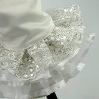 HKM-9178429 Elegant Pet Wedding Skirt Dress for Spring and Autumn in White, Sizes XS to XL