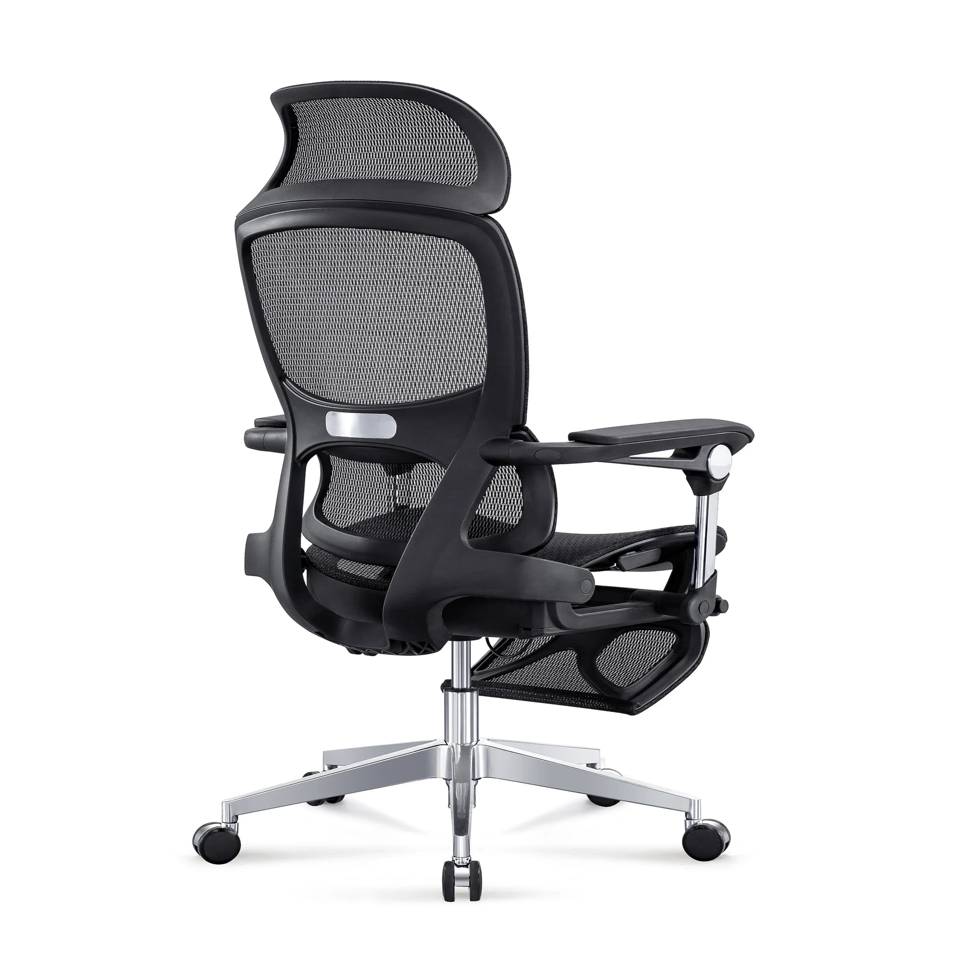 HKM-917907 Ergonomic Full Mesh Office Chair with Adjustable Headrest and Reclining Function