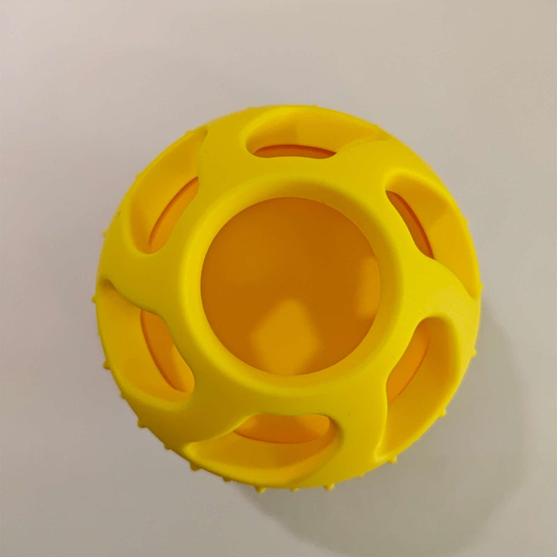 HKM-917907 Pet Silicone Toy Ball Molar Teeth Cleaning Interactive Bite-resistant Slow Food Ball