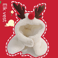 HKM-9179325 New Year's Antler Vest for Cats - Christmas Tree Ornaments in Multiple Sizes