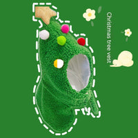 HKM-9179325 New Year's Antler Vest for Cats - Christmas Tree Ornaments in Multiple Sizes