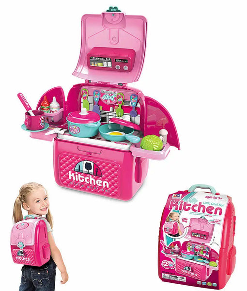 HKM-917971 Pink Kitchen Toy Set for Kids - Pretend Play Cooking Simulation for Ages 2 to 13 Years
