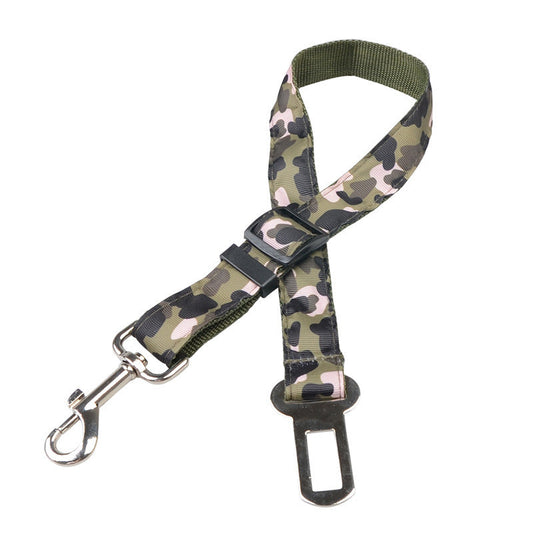 HKM-9179837 Blue Camouflage Pet Retractable Safety Rope - 2.5 * 60CM Polyester Fiber Leash