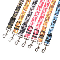 HKM-9179837 Blue Camouflage Pet Retractable Safety Rope - 2.5 * 60CM Polyester Fiber Leash
