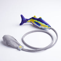 HKM-9180861 Interactive Plush Simulation Fish Cat Toy for Engaging Play and Stress Relief