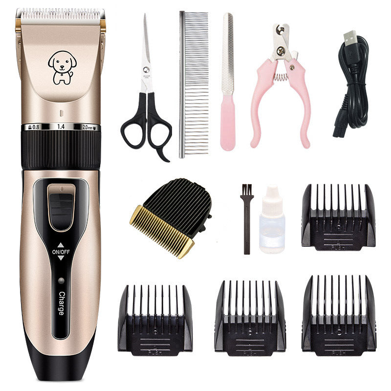 HKM-9181629 Professional Pet Grooming Clipper with Titanium Ceramic Blade and Long-Lasting Battery