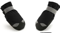HKM-9182653 Waterproof Winter Dog Boots with Reflective Strips - Warm, Windproof, and Washable Pet Shoes