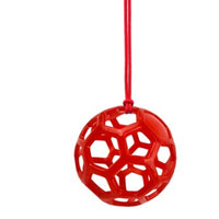 HKM-9184445 Stable Hanging Hay Feeder Toy Ball with Rope - Available in Red, Blue, Green