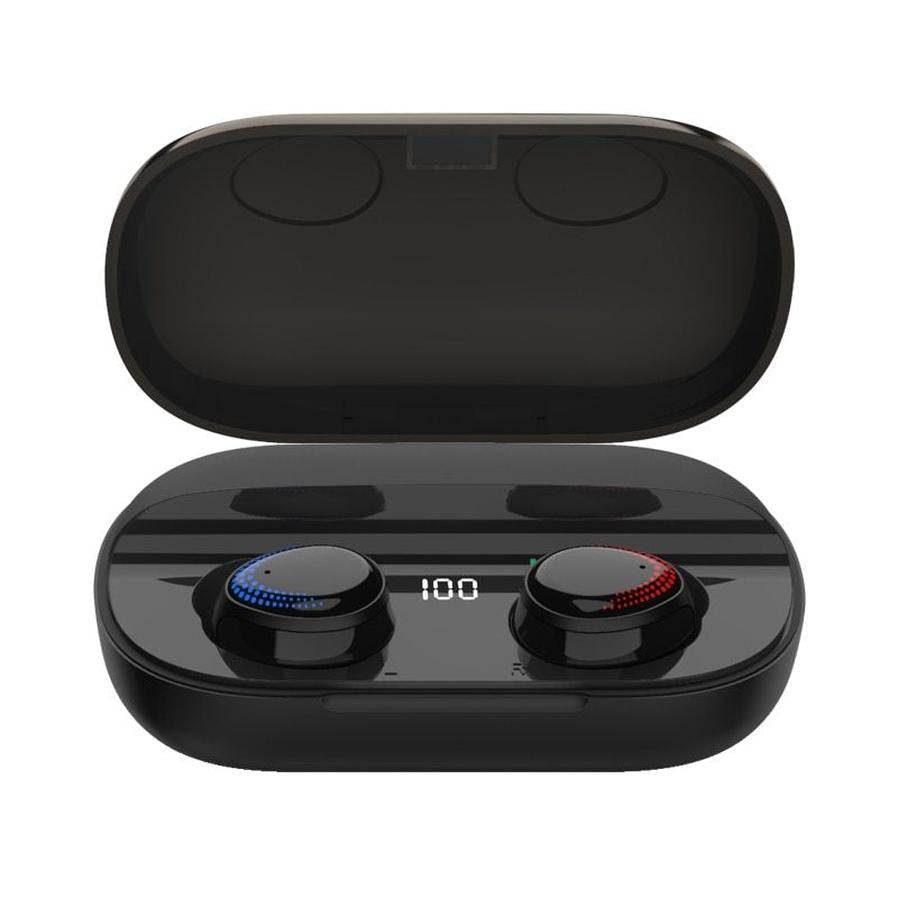HKM-918483 Bluetooth Stereo Headset with Digital Display and 10M Transmission Range