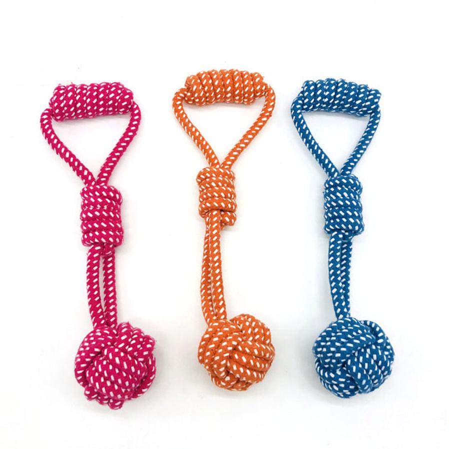 HKM-918483 Cotton Rope Dog Molar Ball Toy for Interactive Play and Dental Care
