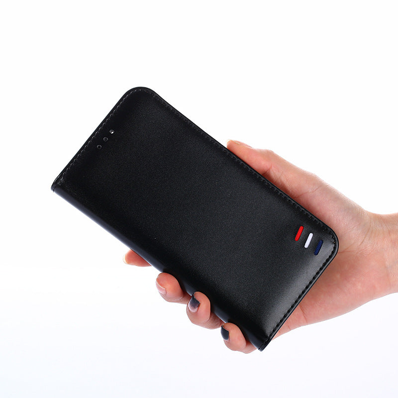 HKM-918547 Magnetic Flip Phone Case for Google - Waterproof PU + TPU Leather, Solid Color Business Style