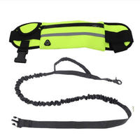 HKM-9185597 Outdoor Adjustable Neoprene Pet Running Leash with Waist Bag for Small and Medium Dogs