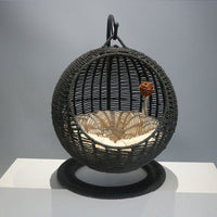HKM-9185853 Large Rattan Cat Nest Hanging Basket for All Seasons