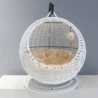 HKM-9185853 Large Rattan Cat Nest Hanging Basket for All Seasons