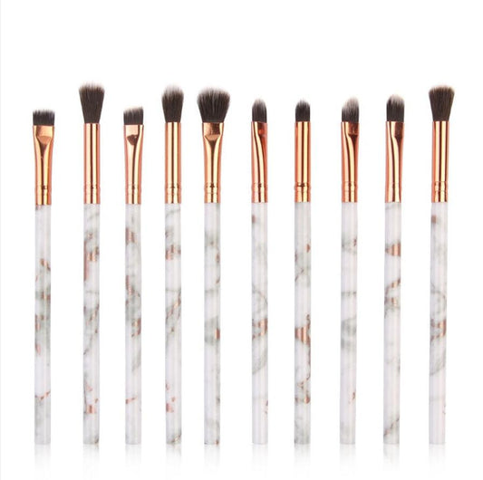 HKM-918675 10-Piece Multifunctional Makeup Brush Set with Concealer and Eyeshadow Brushes, Mini Makeup Tools