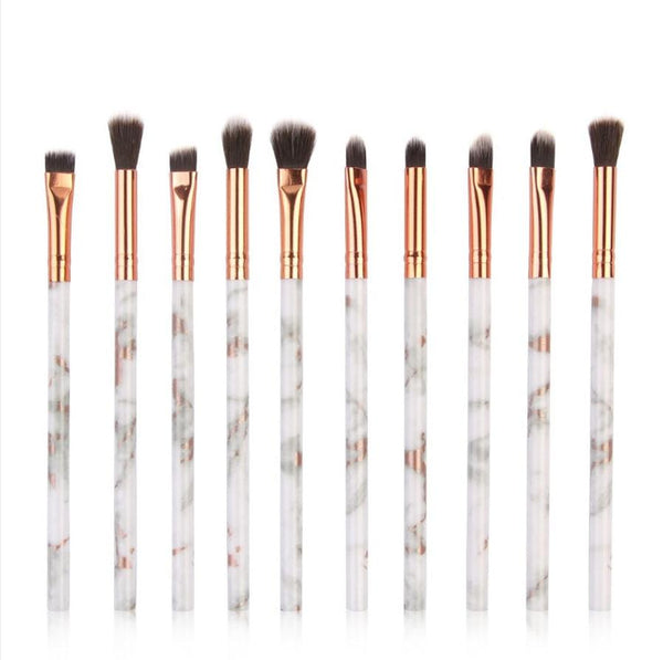 HKM-918675 10-Piece Multifunctional Makeup Brush Set with Concealer and Eyeshadow Brushes, Mini Makeup Tools