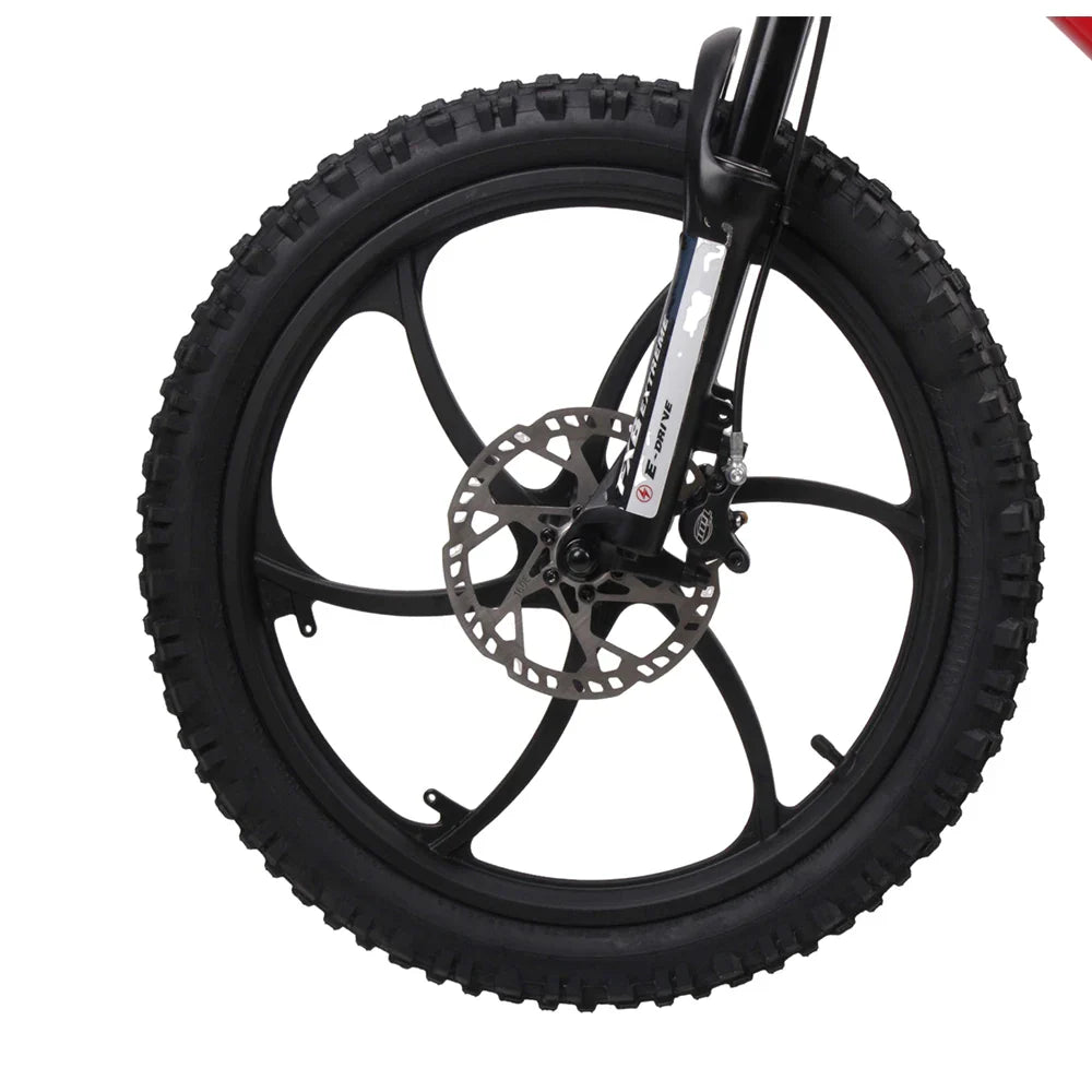 HKM-918867 20-Inch Electric Balance Bike for Kids, 36V Brushless Motor, Hydraulic Disc Brakes, Aluminum Frame, Ages 8-13