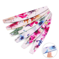 HKM-918931 Nail Rubbing Strip Set - 6 Flower Style Nail Buffing Tools for All Skin Types