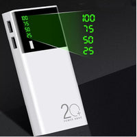 HKM-918995 20000mAh Liquid Lithium Ion Power Bank with Plastic Shell, Dual USB Charging and Compact Design