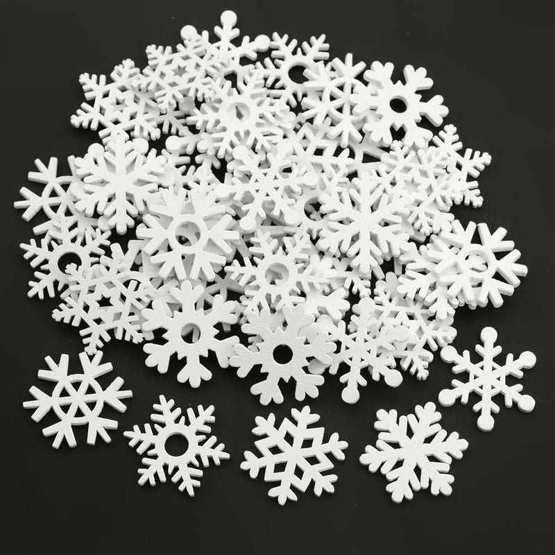 HKM-919059 Abstract Christmas Tree Pendant in MDF with Floral Landscape Design