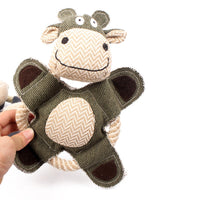 HKM-9191229 Squeaky Plush Dog Toy for Small to Large Dogs - Funny Chew Elephant, Pig, Bear